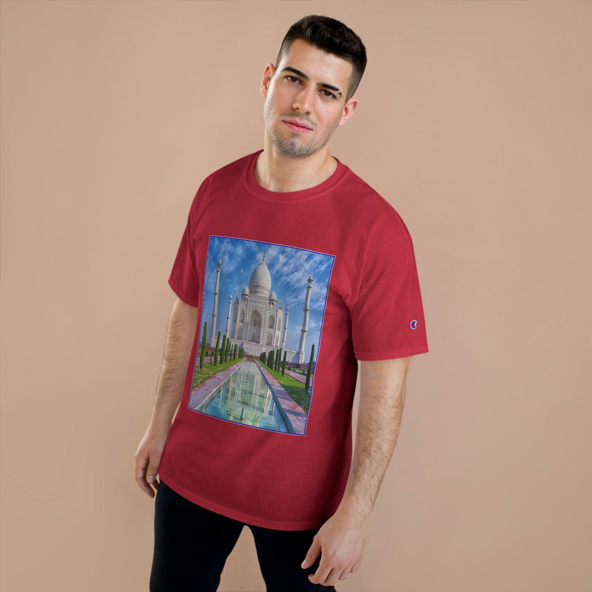 Champion T-Shirt - World Heritage site - Taj Mahal - India - Green Forest Home