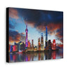 CHINA - SMALL Canvas Gallery Wraps - China Shanghai unique skyline - Green Forest Home