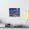 CHINA - SMALL Canvas Gallery Wraps - Lights of Hong Kong city at night viewed from Victoria Peak, China. HK - Green Forest Home