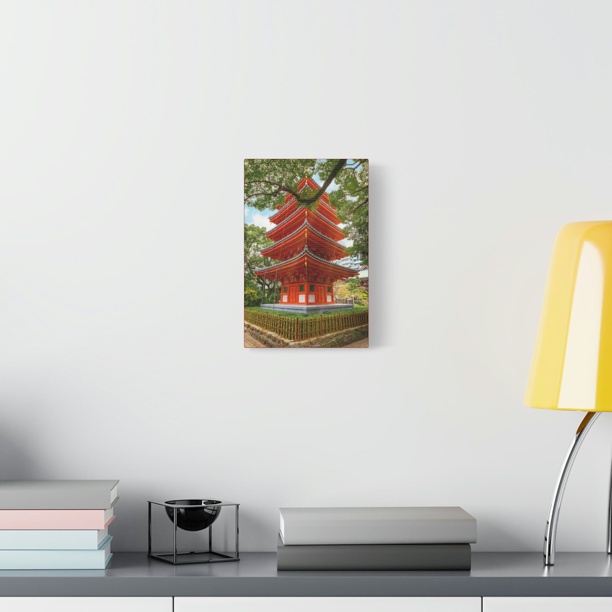 Classic Canvas - Tochoji Temple located in Hakata district - Japan - Multiple sizes - red sides - great quality - Green Forest Home