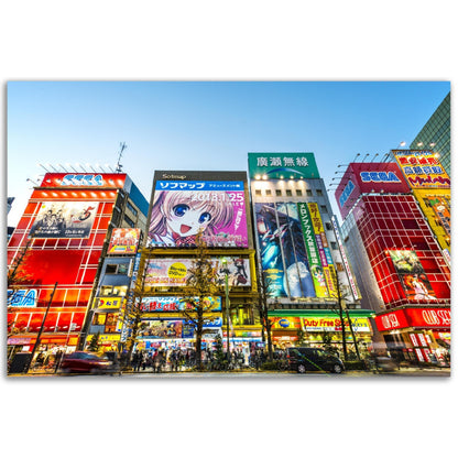 Classic Matte Paper Poster - Akihabara district Tokyo - The district is a major shopping area for electronic, computer, anime, games and otaku goods - JAPAN - Green Forest Home