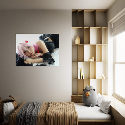 Classic Matte Paper Poster - Portrait of Japan anime cosplay girl in white - JAPAN - Green Forest Home