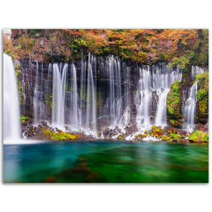 Classic Matte Paper Poster - Shiraito Falls, Fujinomiya, Japan waterfall in Shizuoka Prefecture - JAPAN - Green Forest Home