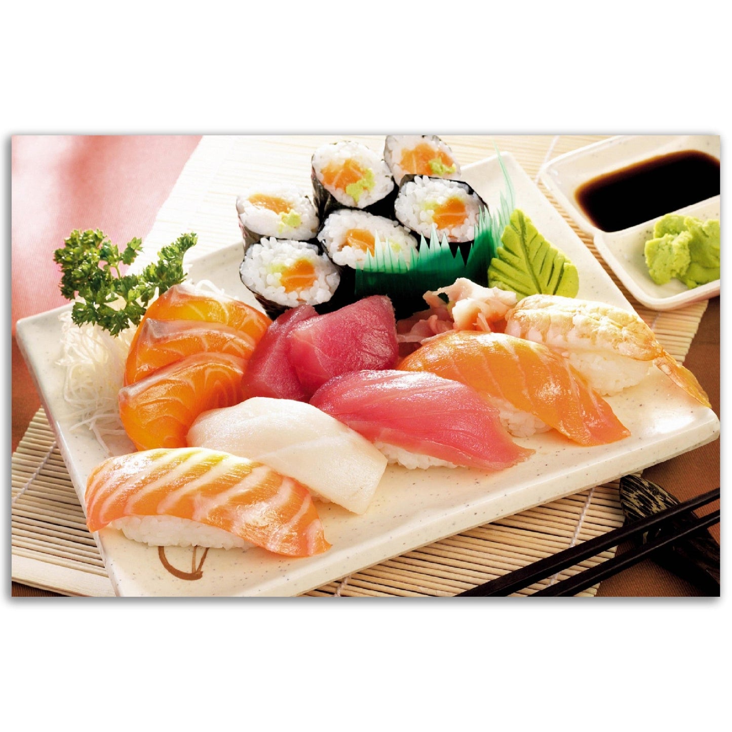 Classic Matte Paper Poster - The BEST food in the world - Japanese Sushi - JAPAN - Green Forest Home