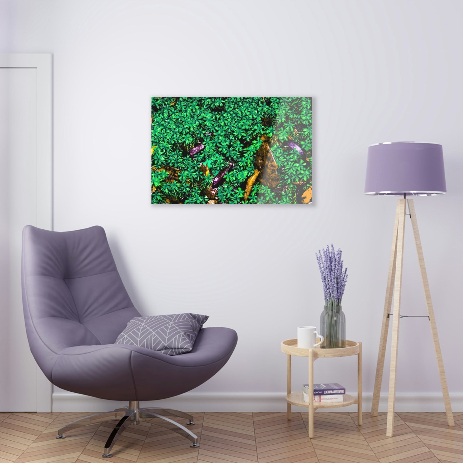 Copy of Acrylic Prints - US Made - Ideal for a Stunning Home/Office Decor Ideas - El Yunque Rainforest - The Early Holy Spirit River - CCMM* - Green Forest Home