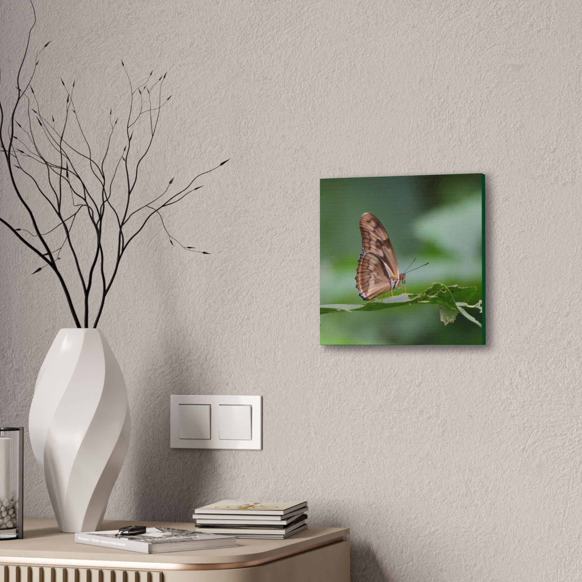Copy of Copy of Deals on Thin Canvas - Stretched, 0.75" - Small Sizes - Ideal for Wall Forest Mosaics - Closeup of a Sierra Palm branch - Green Forest Home