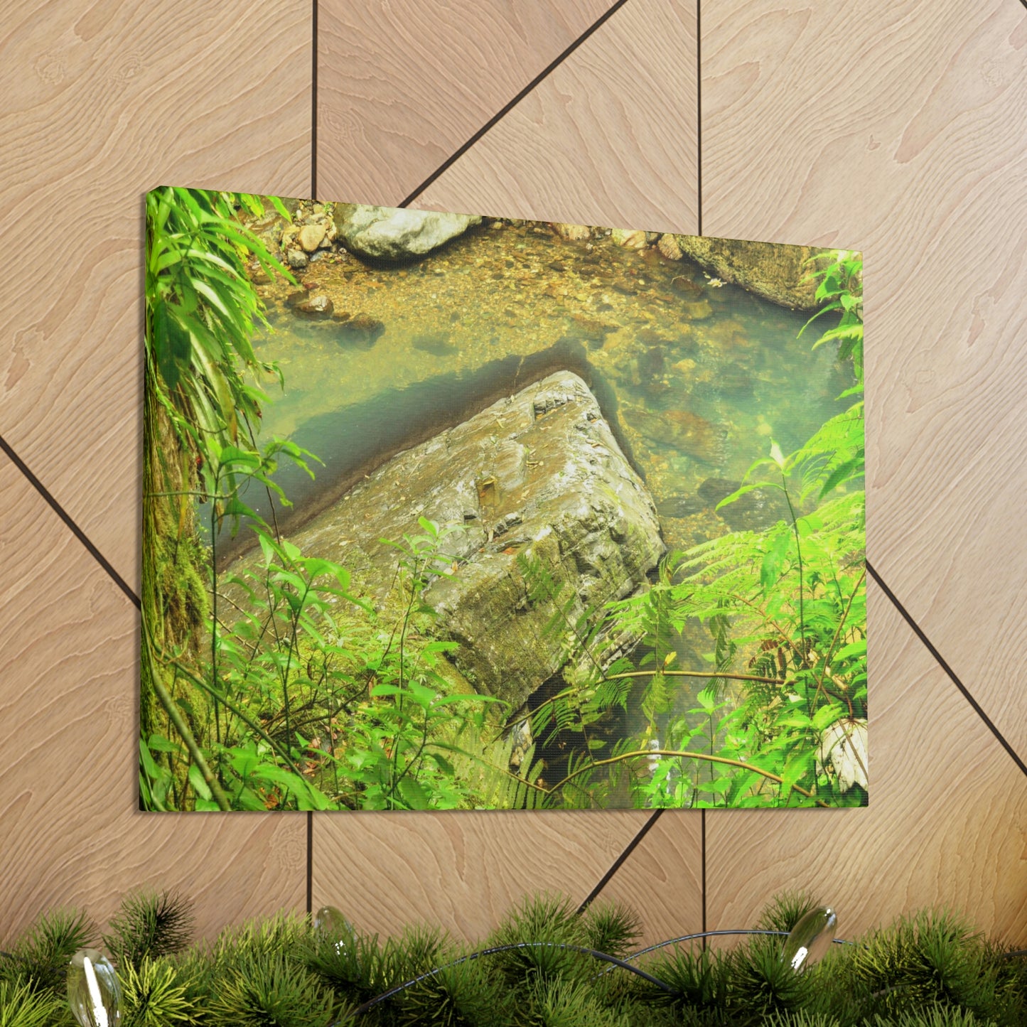 EYNF - Canvas Gallery Wraps - The Magic pond in La Mina river and trail - El Yunque PR - before Hurricane Maria