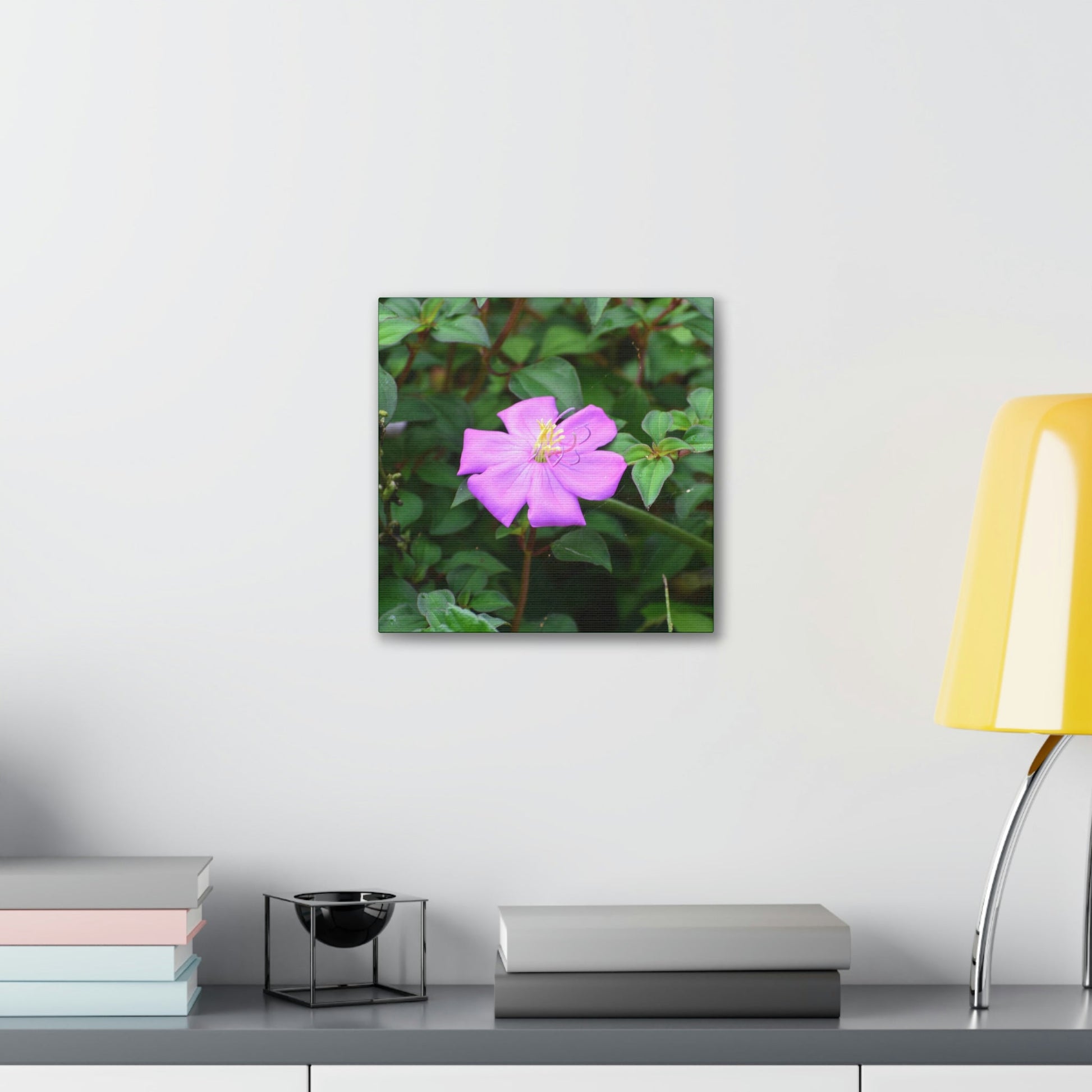 DEAL - Thin Canvas - Stretched, 0.75" - Small Sizes - Ideal for Wall Forest Mosaics - Leaves of El Yunque - Flowers in foliage - Green Forest Home