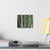 Deals on Thin Canvas - Stretched, 0.75" - Small Sizes Horizontal - Ideal for Wall Forest Mosaics - Bamboo cluster planted to protect the roads - Green Forest Home