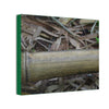 Deals on Thin Canvas - Stretched, 0.75" - Small Sizes Horizontal - Ideal for Wall Forest Mosaics - Dry Bamboo trunk and leaves - Green Forest Home
