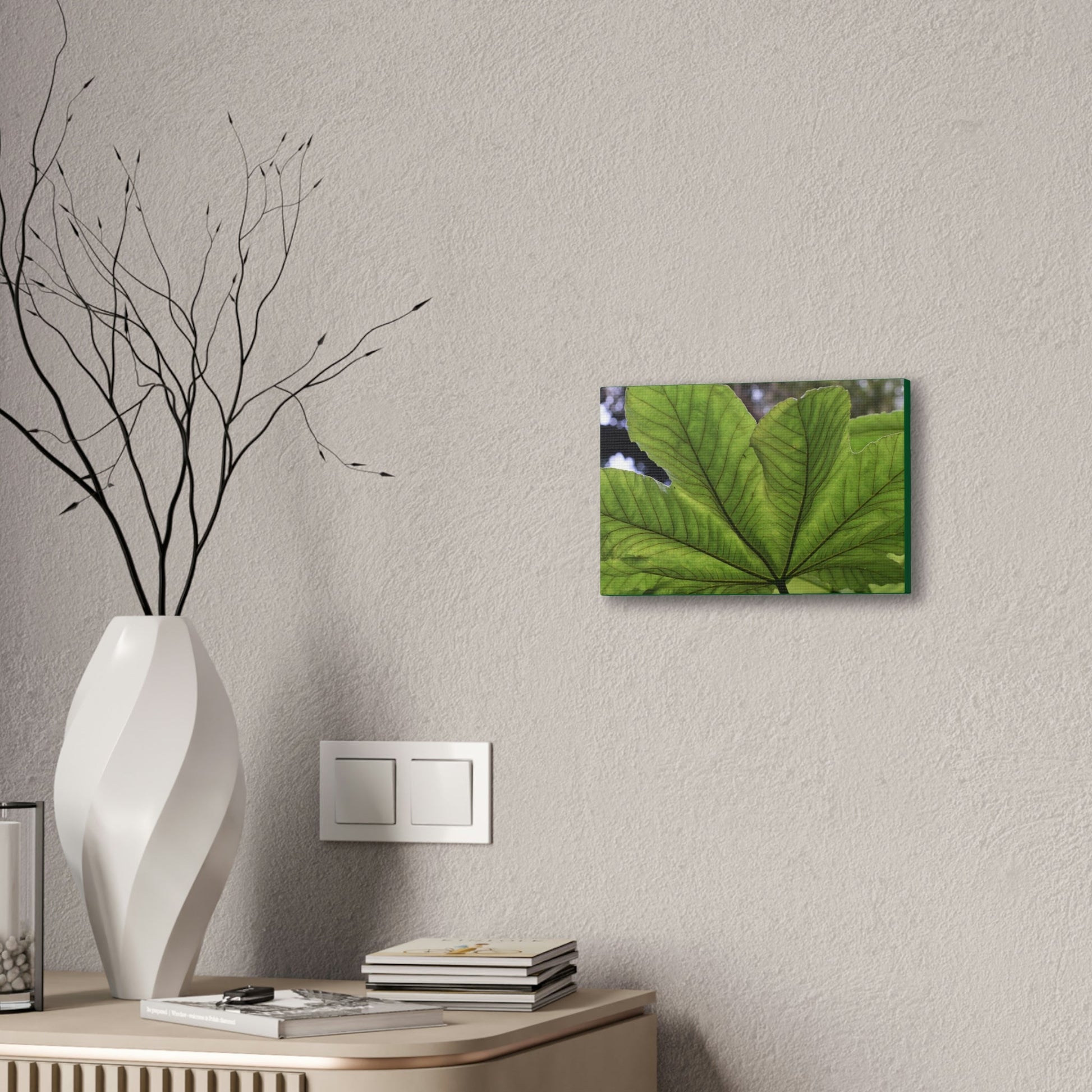 Deals on Thin Canvas - Stretched, 0.75" - Small Sizes Horizontal - Ideal for Wall Forest Mosaics - MirameLinda Plant - look at me i am pretty - Green Forest Home