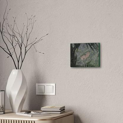 Deals on Thin Canvas - Stretched, 0.75" - Small Sizes Horizontal - Ideal for Wall Forest Mosaics - Rio Sabana Trail View of Landslide - Green Forest Home