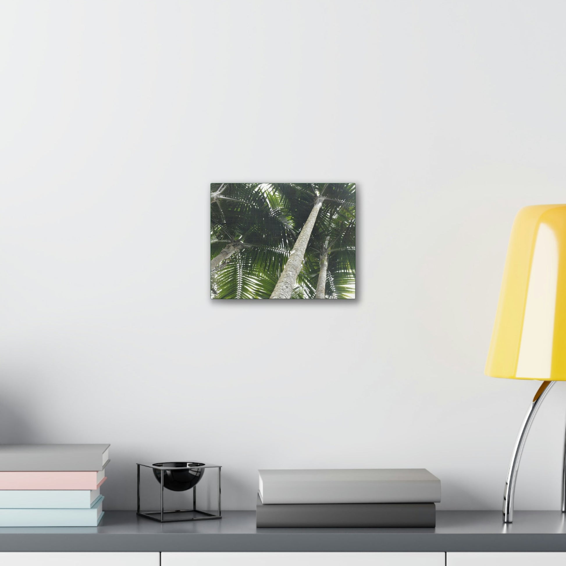 Deals on Thin Canvas - Stretched, 0.75" - Small Sizes Horizontal - Ideal for Wall Forest Mosaics - Sierra Palm Canopy - Rio Sabana Park - Green Forest Home