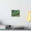 Deals on Thin Canvas - Stretched, 0.75" - Small Sizes Horizontal - Ideal for Wall Forest Mosaics - Weird Plant Grows on Boulders - Green Forest Home