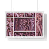 EU Print - Premium Framed Horizontal Poster - Collage of Ancient Tantric Temple - India - Green Forest Home