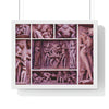 EU Print - Premium Framed Horizontal Poster - Collage of Ancient Tantric Temple - India - Green Forest Home