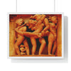 EU Print - Premium Framed Horizontal Poster - Details of Ancient Tantric Temple - India - Green Forest Home