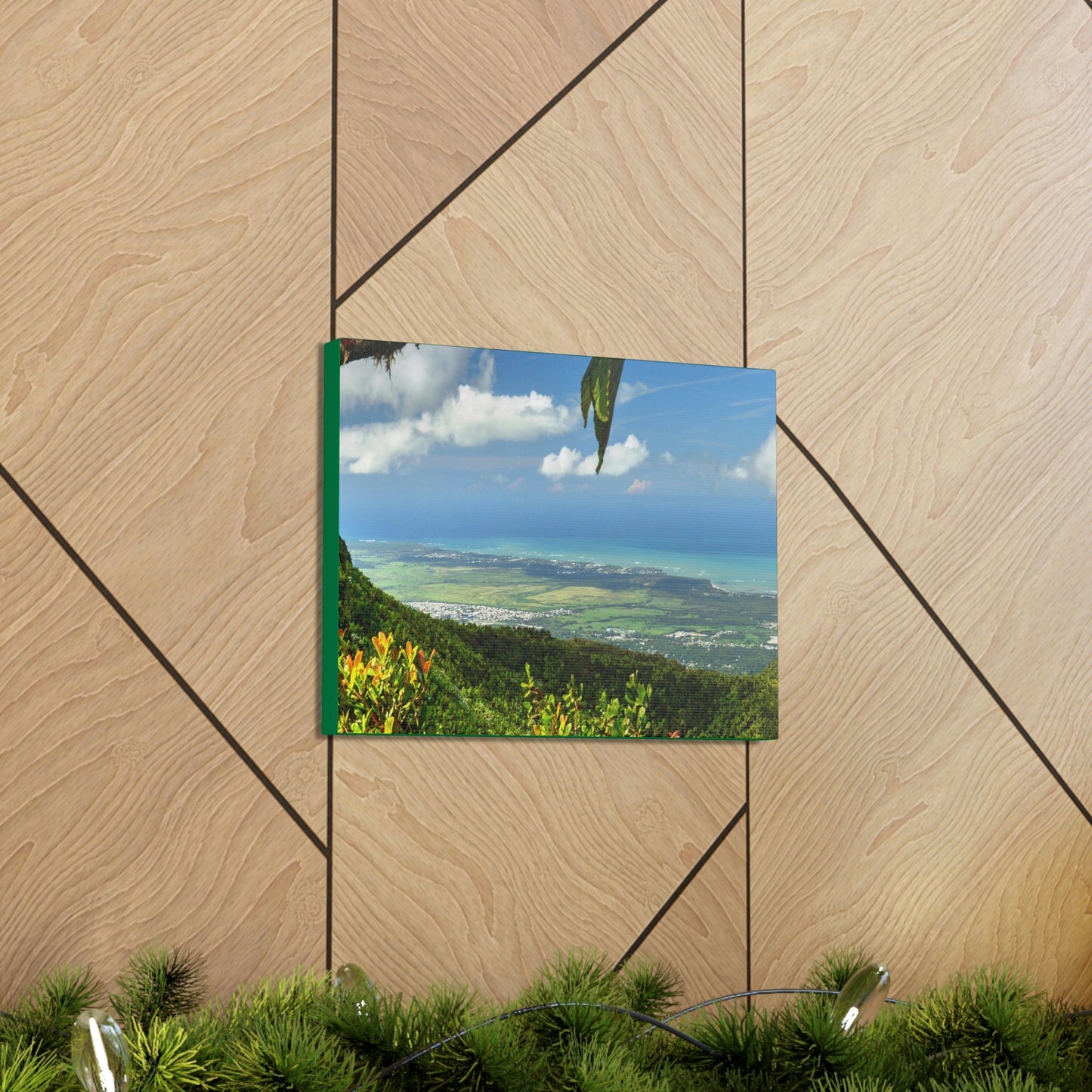Explorations - Smaller Low-Cost Canvas Gallery Wraps - Awesome view from Tres Picachos at 3K feet - near El yunque rainforest PR - Green Forest Home