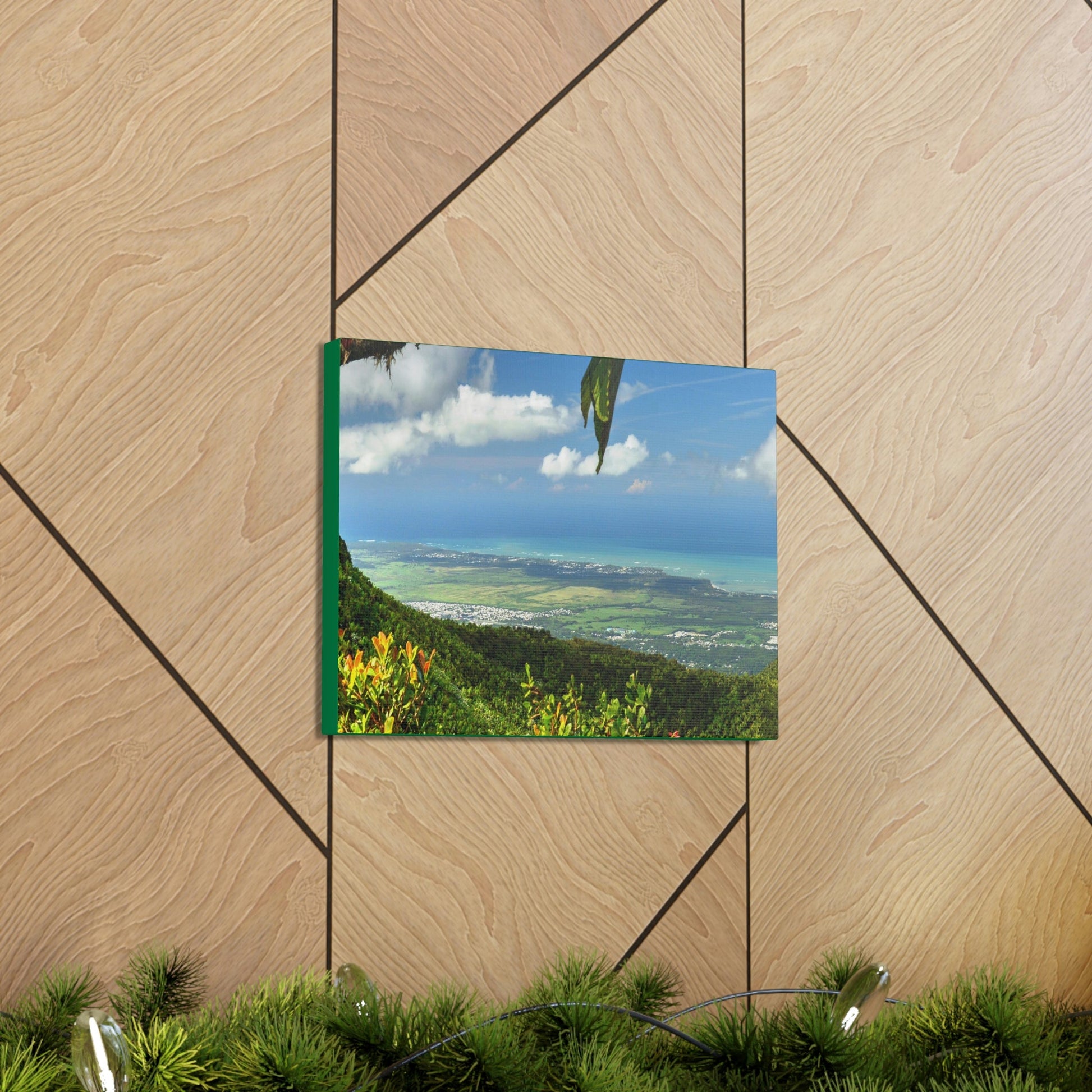 Explorations - Smaller Low-Cost Canvas Gallery Wraps - Awesome view from Tres Picachos at 3K feet - near El yunque rainforest PR - Green Forest Home