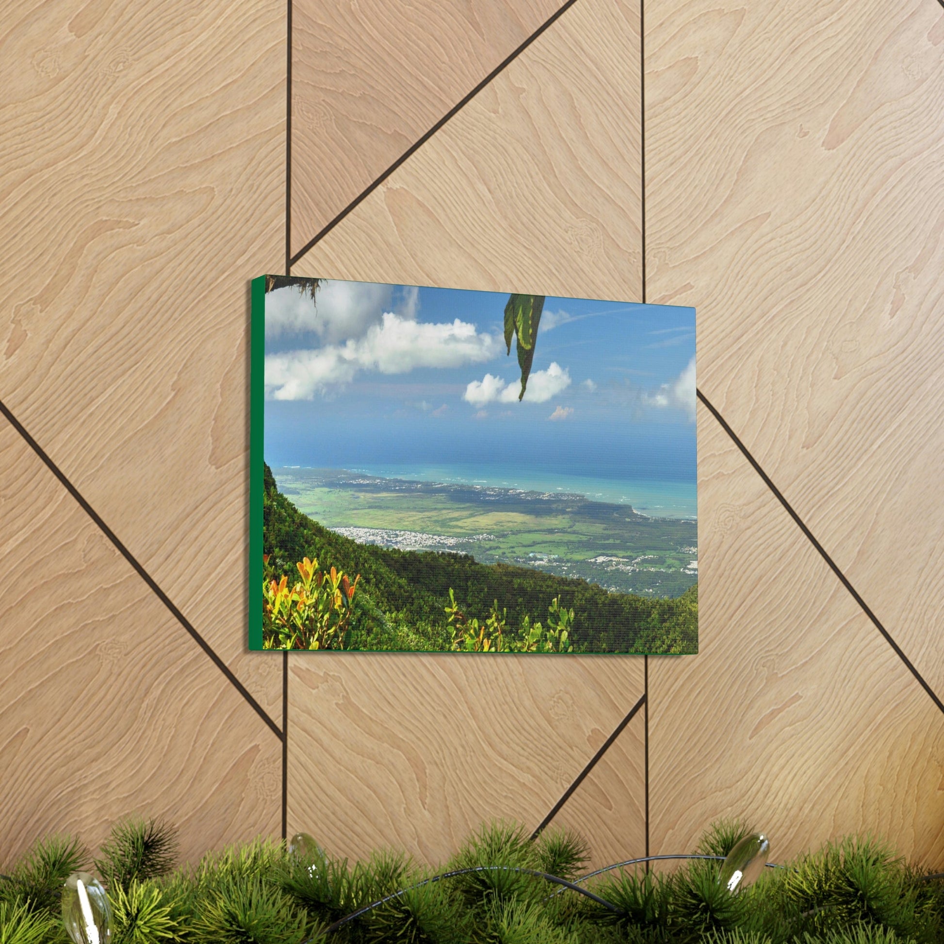 Explorations - Smaller Low-Cost Canvas Gallery Wraps - Awesome view from Tres Picachos at 3K feet - near El yunque rainforest PR - Green Forest Home
