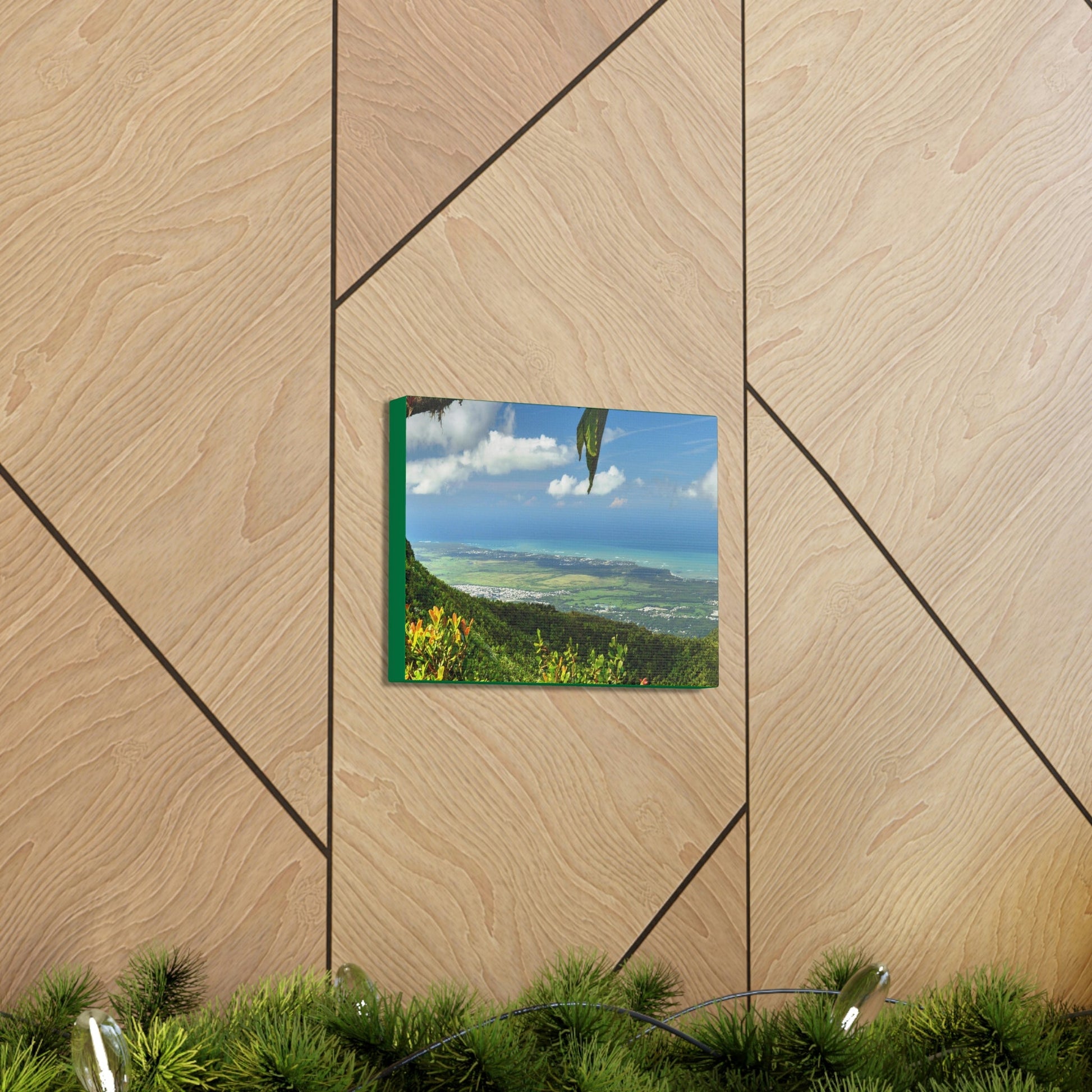 Explorations - Smaller Low-Cost Canvas Gallery Wraps - Awesome view from Tres Picachos at 3K feet - near El yunque rainforest PR - Green Forest Home