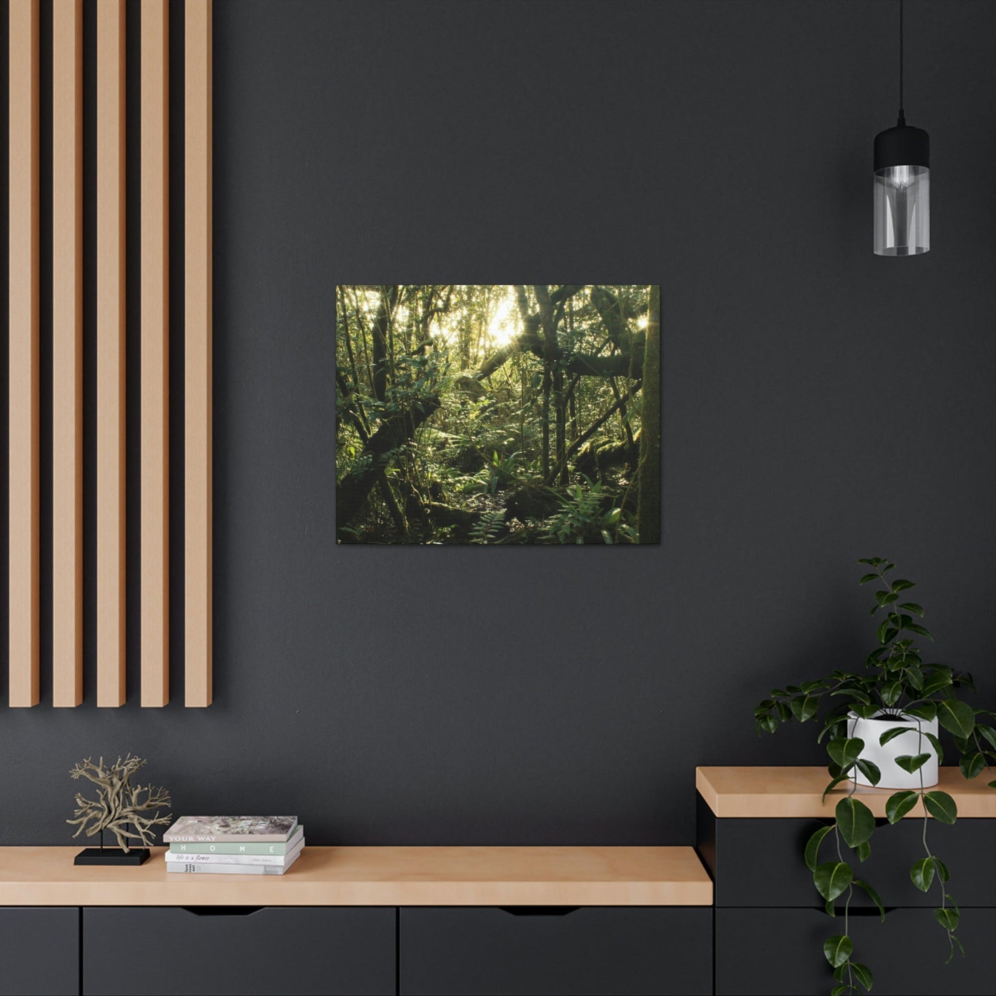 EYNF - Canvas Gallery Wraps - A sunset in the cloud forest in Tradewinds trail - before Hurricane Maria - Green Forest Home