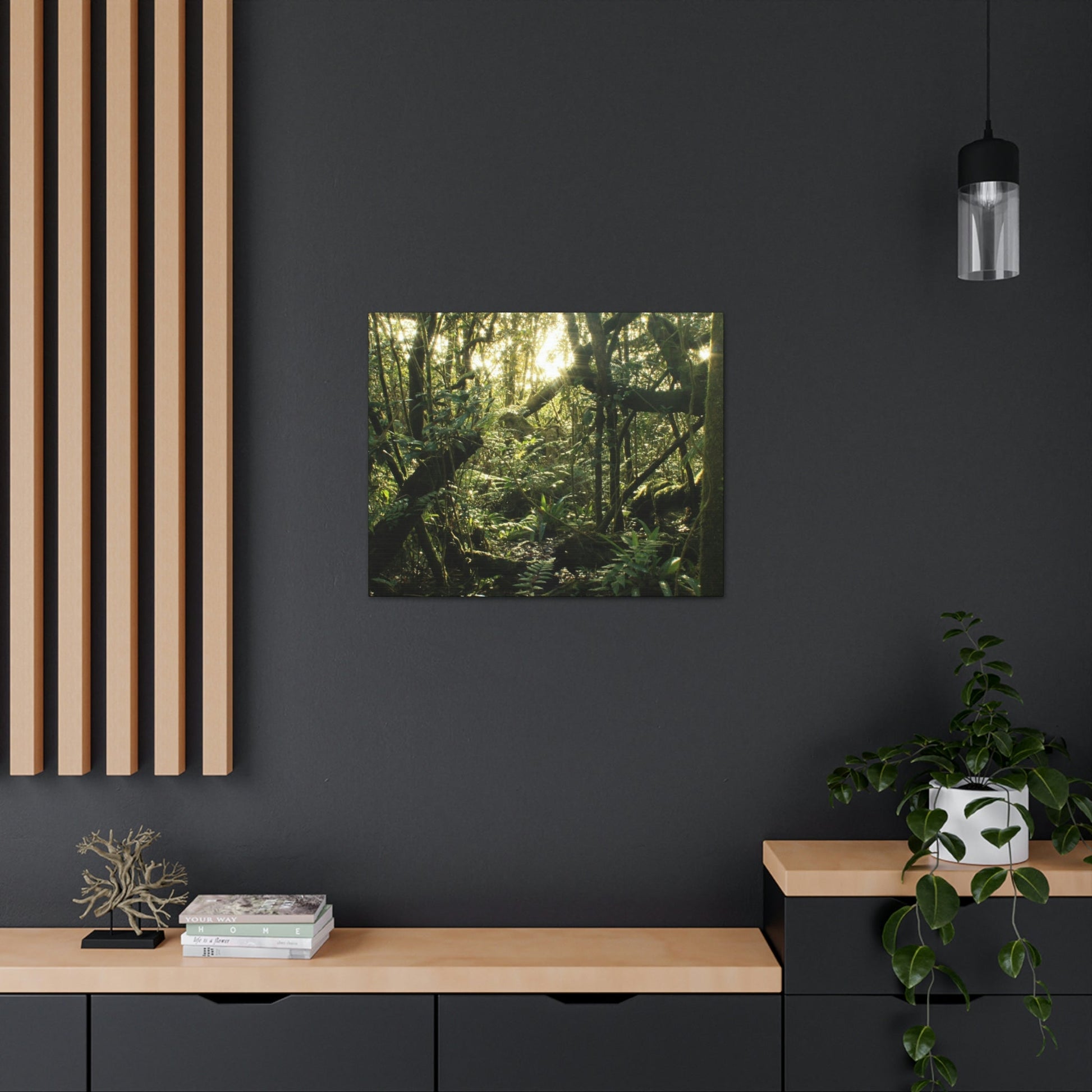 EYNF - Canvas Gallery Wraps - A sunset in the cloud forest in Tradewinds trail - before Hurricane Maria - Green Forest Home