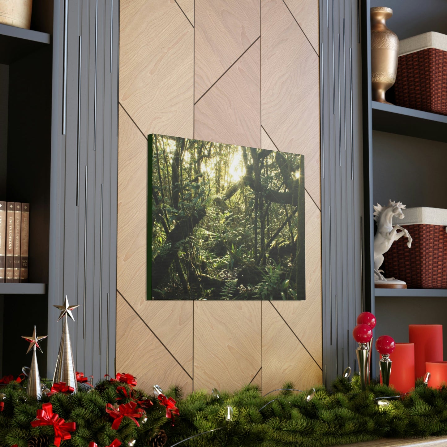 EYNF - Canvas Gallery Wraps - A sunset in the cloud forest in Tradewinds trail - before Hurricane Maria - Green Forest Home