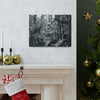 EYNF - Canvas Gallery Wraps - B&W image of the cloud forest near sunset in the Tradewinds trail - before Maria - Green Forest Home