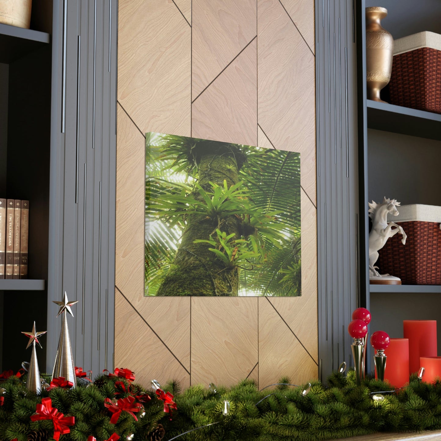 EYNF - Canvas Gallery Wraps - The Bromeliads growing in huge tree - El Yunque rainforest PR - Green Forest Home