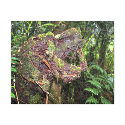 EYNF - Canvas Gallery Wraps - The CRY of DEATH - a decaying trunk close to Tradewinds trail - El Yunque rainforest PR - Green Forest Home