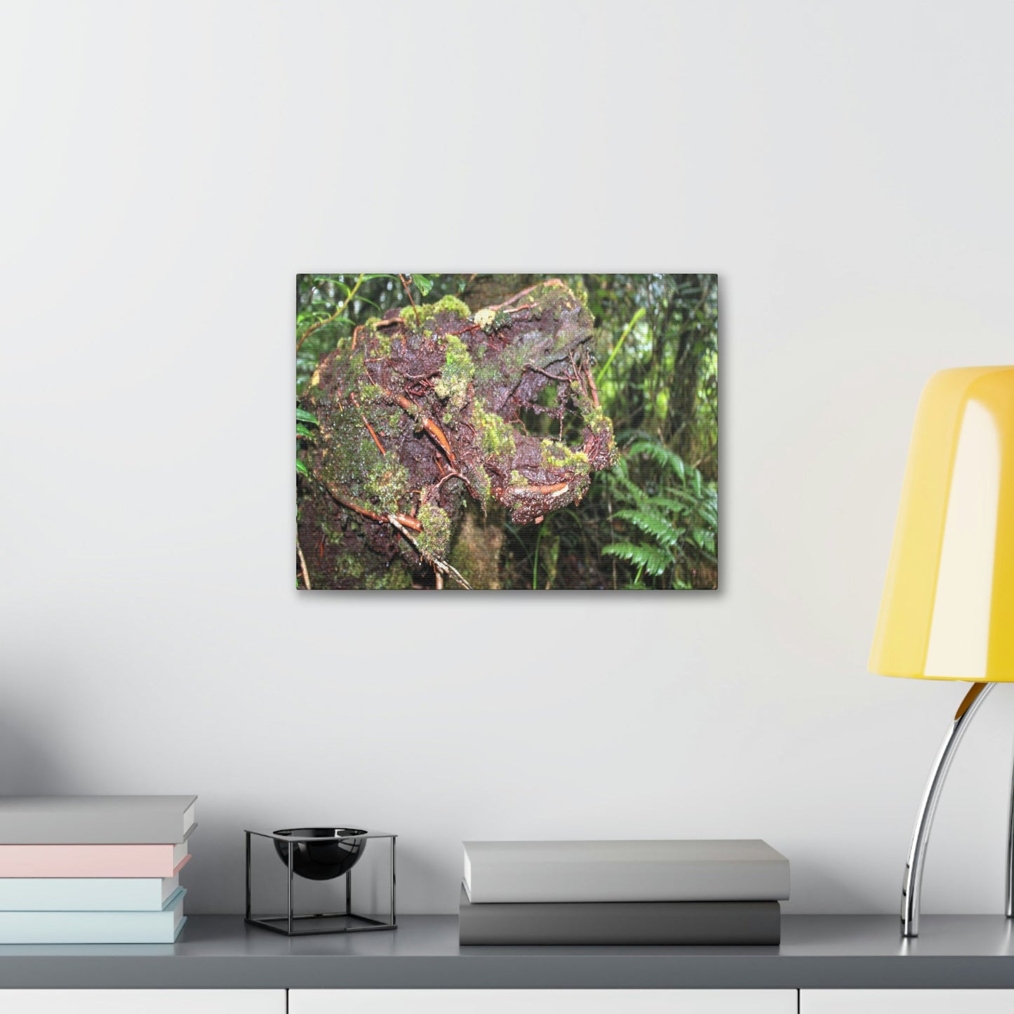 EYNF - Canvas Gallery Wraps - The CRY of DEATH - a decaying trunk close to Tradewinds trail - El Yunque rainforest PR - Green Forest Home