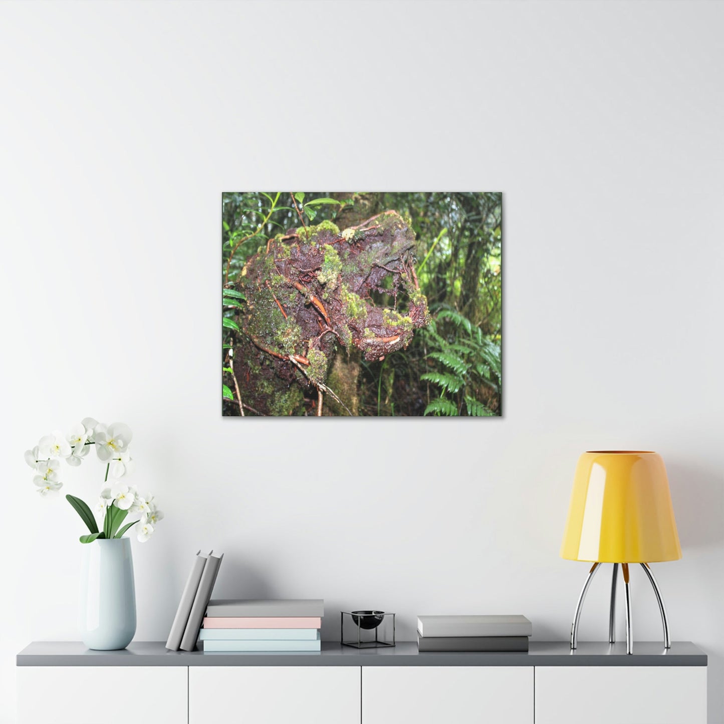EYNF - Canvas Gallery Wraps - The CRY of DEATH - a decaying trunk close to Tradewinds trail - El Yunque rainforest PR - Green Forest Home