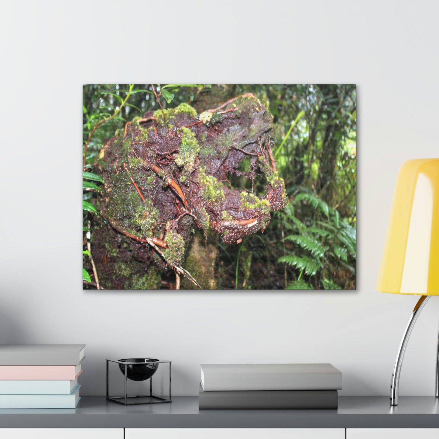 EYNF - Canvas Gallery Wraps - The CRY of DEATH - a decaying trunk close to Tradewinds trail - El Yunque rainforest PR - Green Forest Home