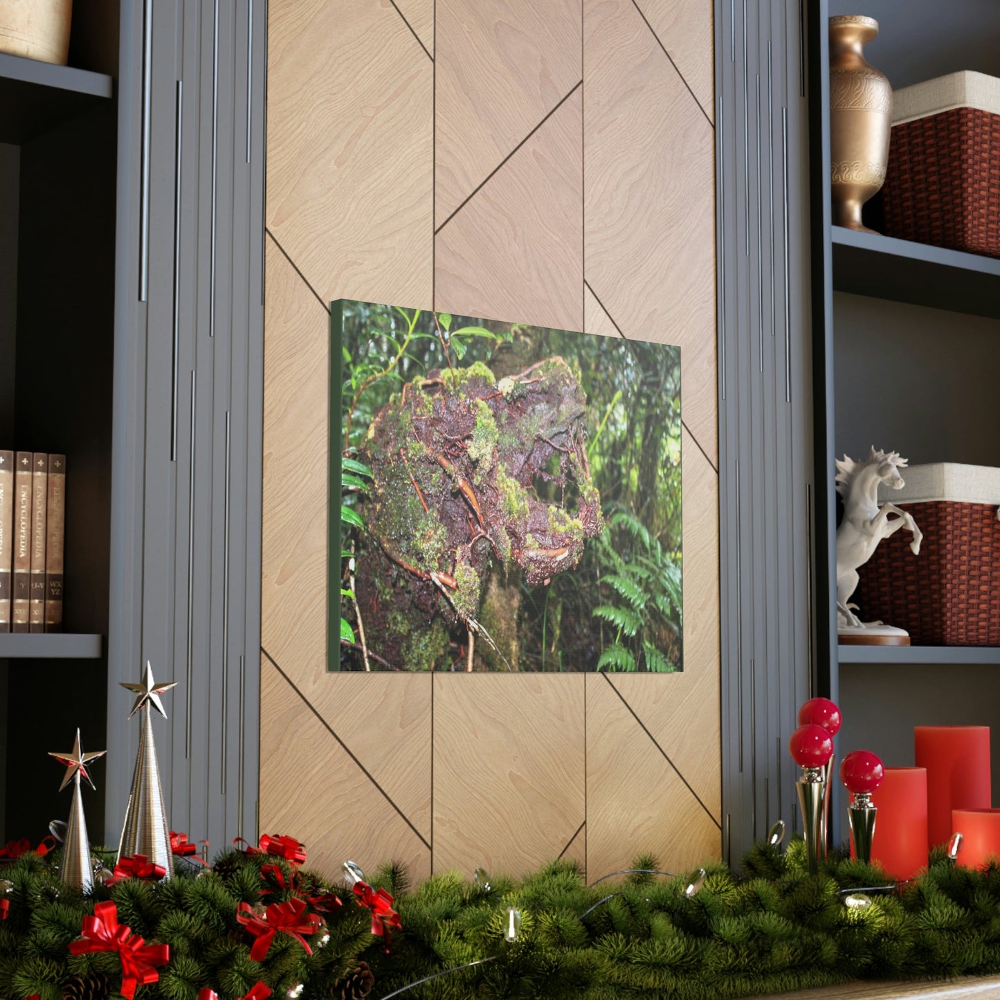 EYNF - Canvas Gallery Wraps - The CRY of DEATH - a decaying trunk close to Tradewinds trail - El Yunque rainforest PR - Green Forest Home