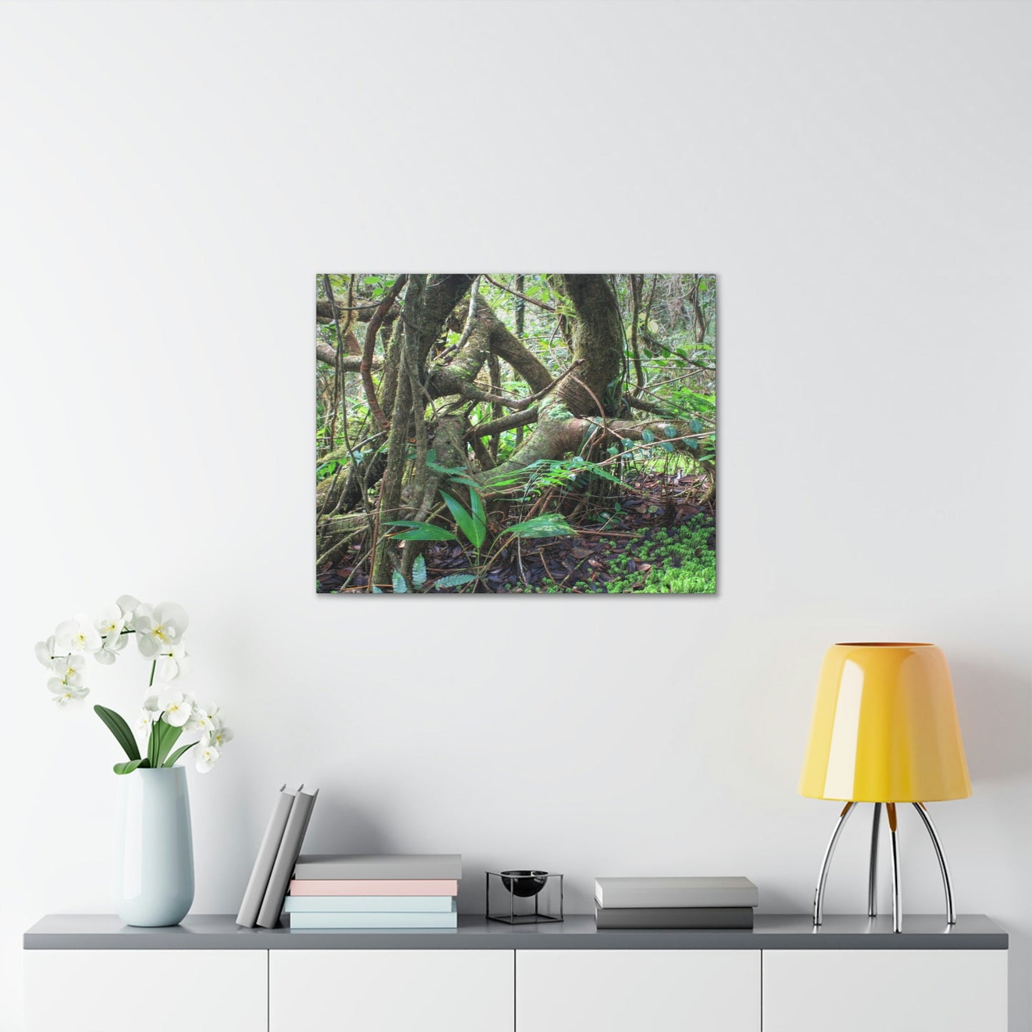 EYNF - Canvas Gallery Wraps - The Dancing trees in Tradewinds trail - El Yunque rainforest PR - Green Forest Home