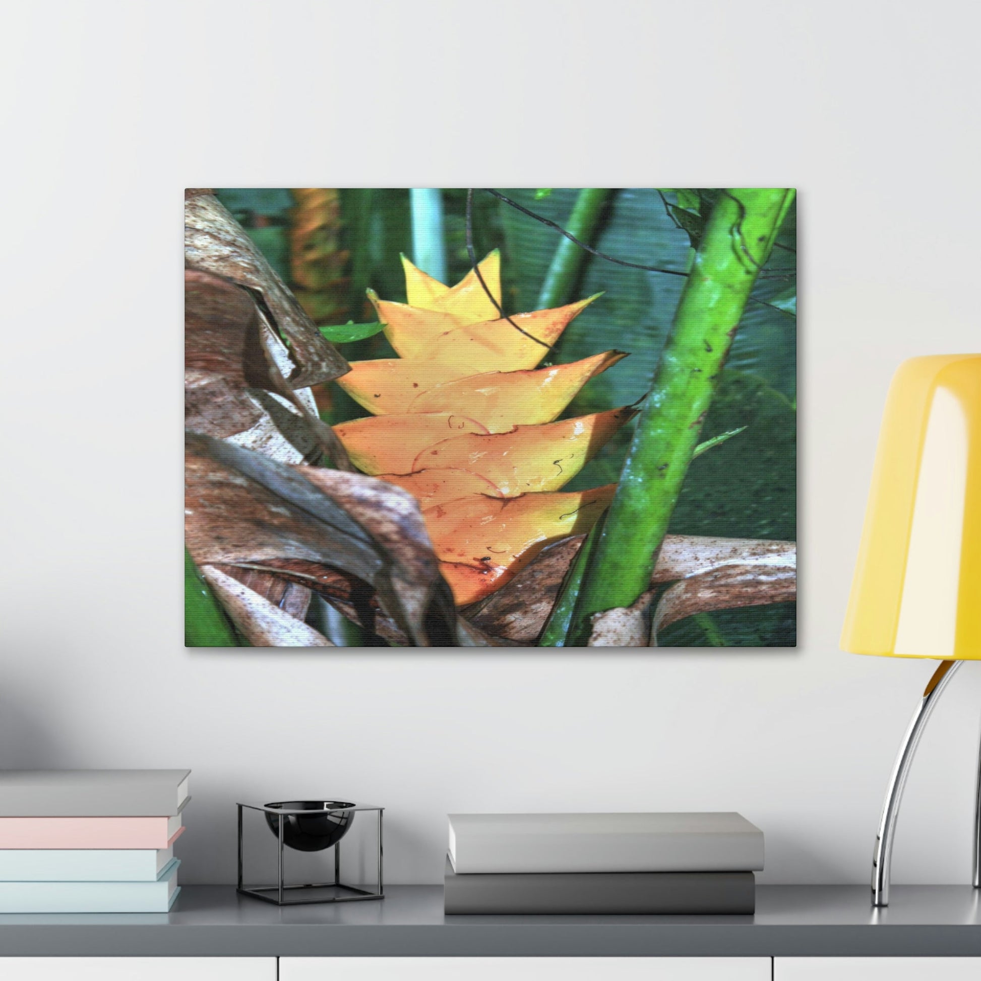 EYNF - Canvas Gallery Wraps - The Heliconia tropical flower - closed PR 191 road - El Yunque rainforest PR - Green Forest Home