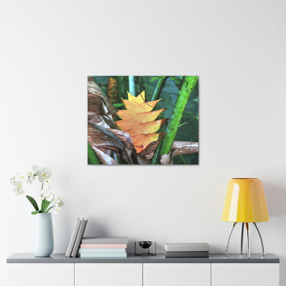 EYNF - Canvas Gallery Wraps - The Heliconia tropical flower - closed PR 191 road - El Yunque rainforest PR - Green Forest Home
