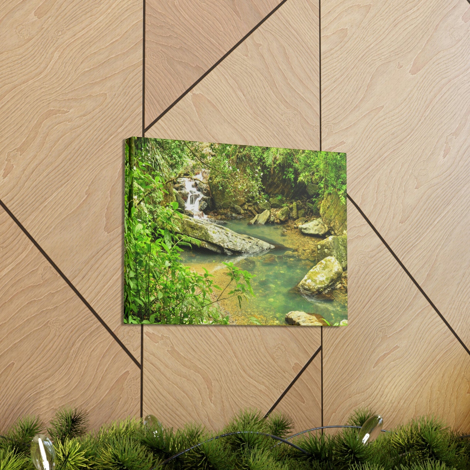 EYNF - Canvas Gallery Wraps - The Magic pond in La Mina river and trail - El Yunque PR - before Hurricane Maria - Green Forest Home