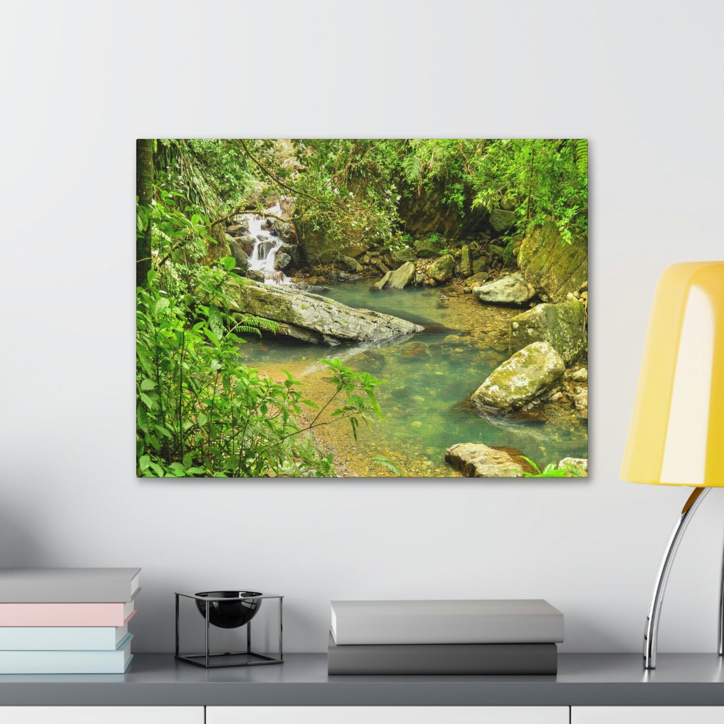 EYNF - Canvas Gallery Wraps - The Magic pond in La Mina river and trail - El Yunque PR - before Hurricane Maria - Green Forest Home
