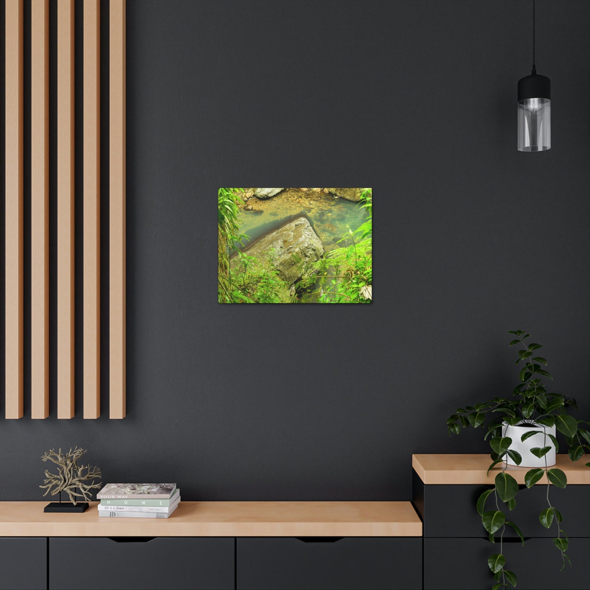 EYNF - Canvas Gallery Wraps - The Magic pond in La Mina river and trail - El Yunque PR - before Hurricane Maria - Green Forest Home