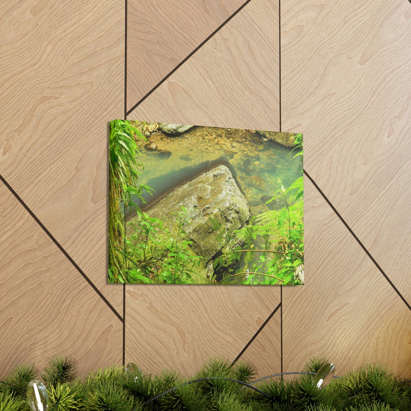 EYNF - Canvas Gallery Wraps - The Magic pond in La Mina river and trail - El Yunque PR - before Hurricane Maria - Green Forest Home