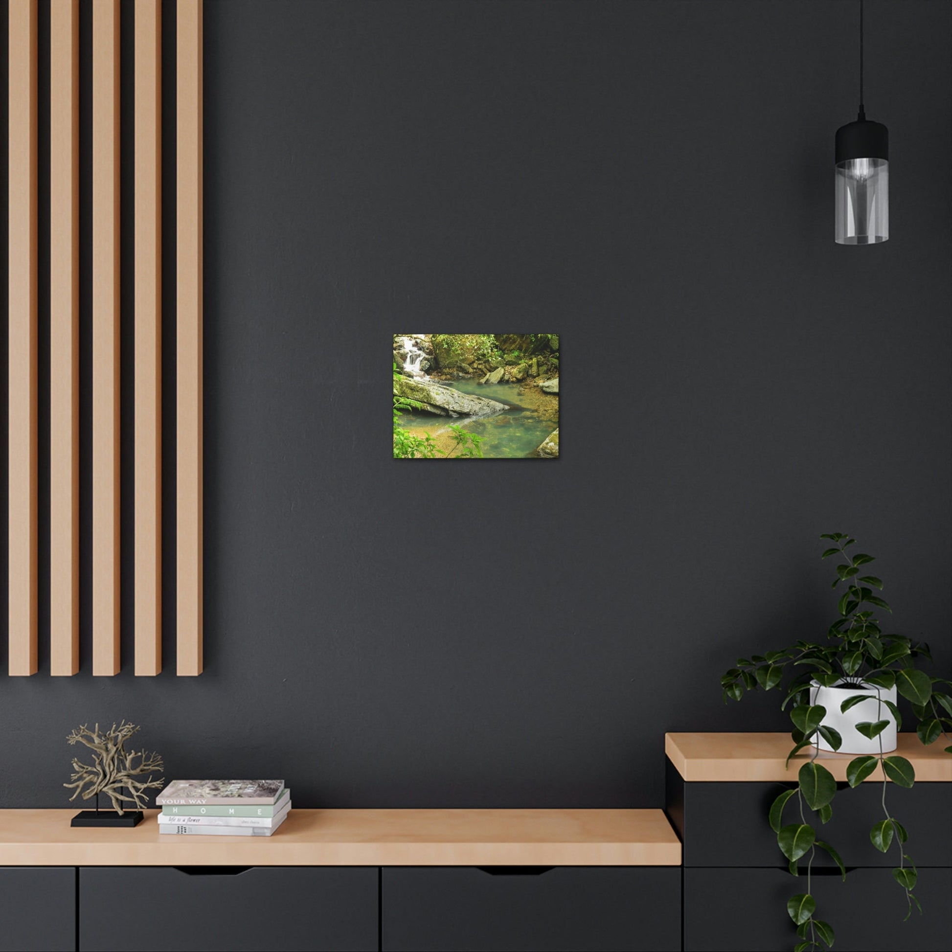EYNF - Canvas Gallery Wraps - The Magic pond in La Mina river and trail - El Yunque PR - before Hurricane Maria - Green Forest Home
