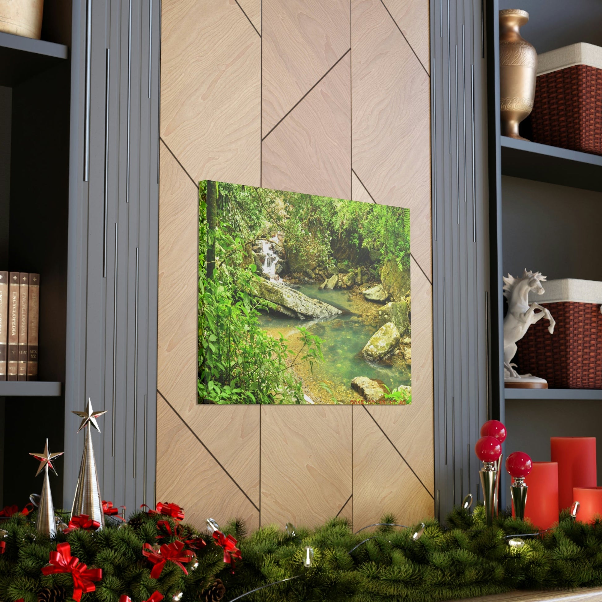 EYNF - Canvas Gallery Wraps - The Magic pond in La Mina river and trail - El Yunque PR - before Hurricane Maria - Green Forest Home