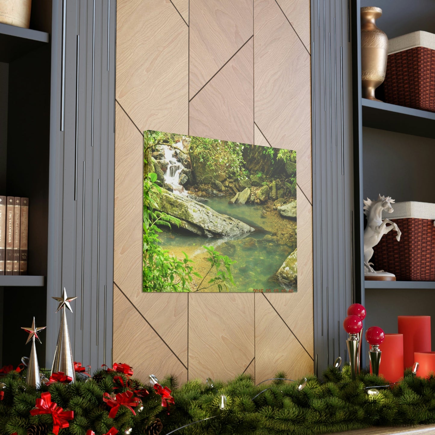 EYNF - Canvas Gallery Wraps - The Magic pond in La Mina river and trail - El Yunque PR - before Hurricane Maria - Green Forest Home