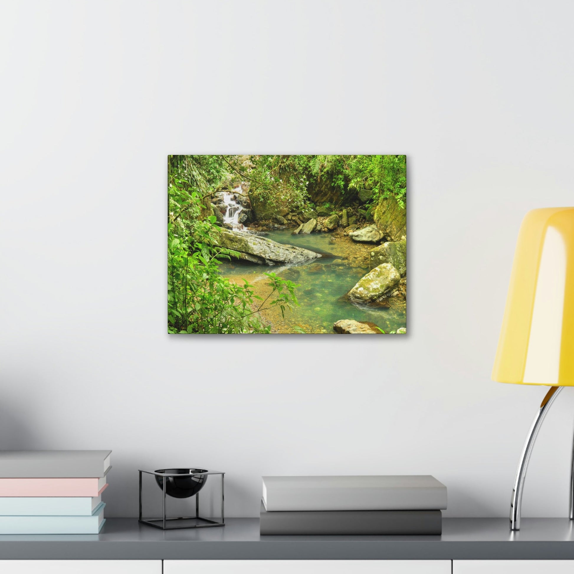 EYNF - Canvas Gallery Wraps - The Magic pond in La Mina river and trail - El Yunque PR - before Hurricane Maria - Green Forest Home