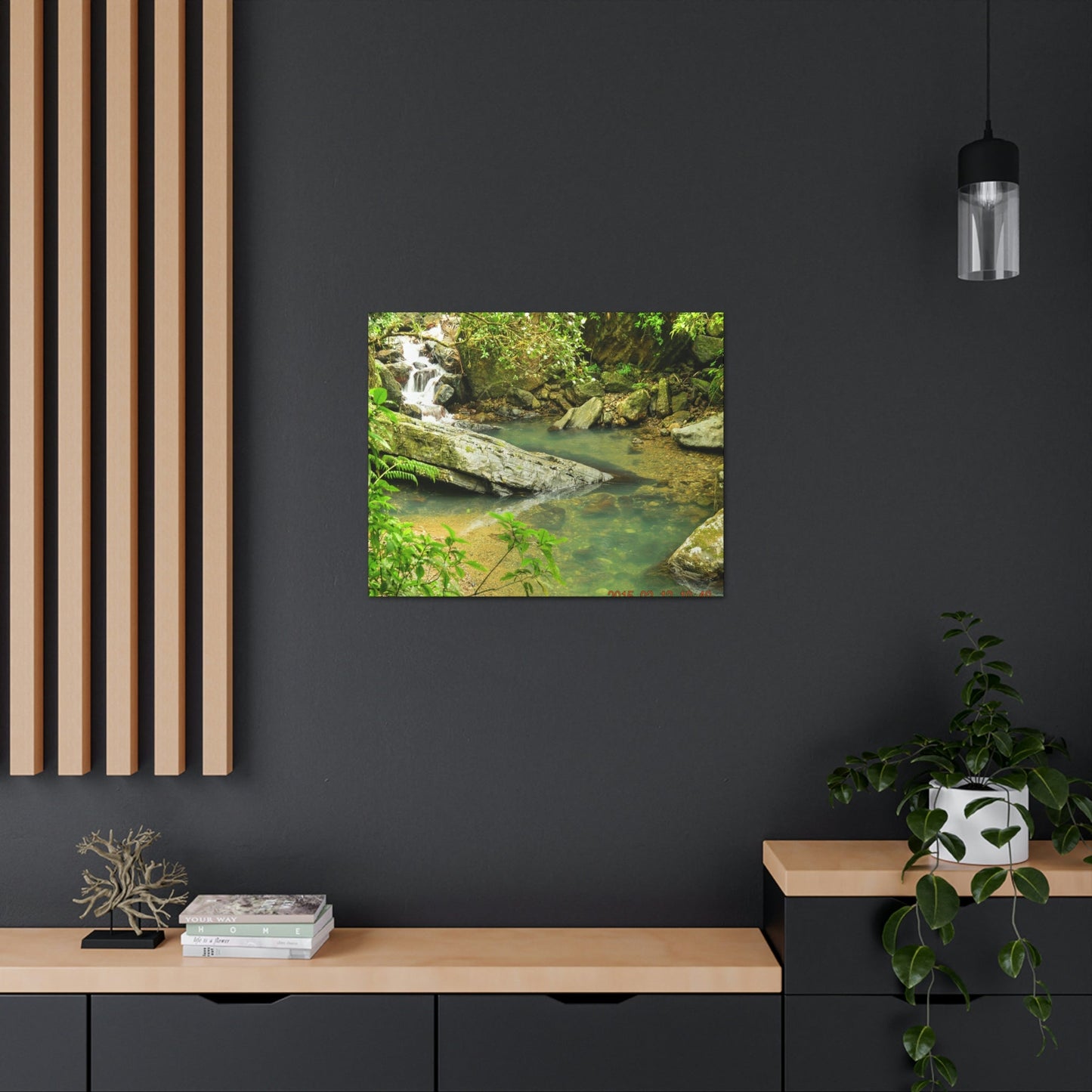 EYNF - Canvas Gallery Wraps - The Magic pond in La Mina river and trail - El Yunque PR - before Hurricane Maria - Green Forest Home