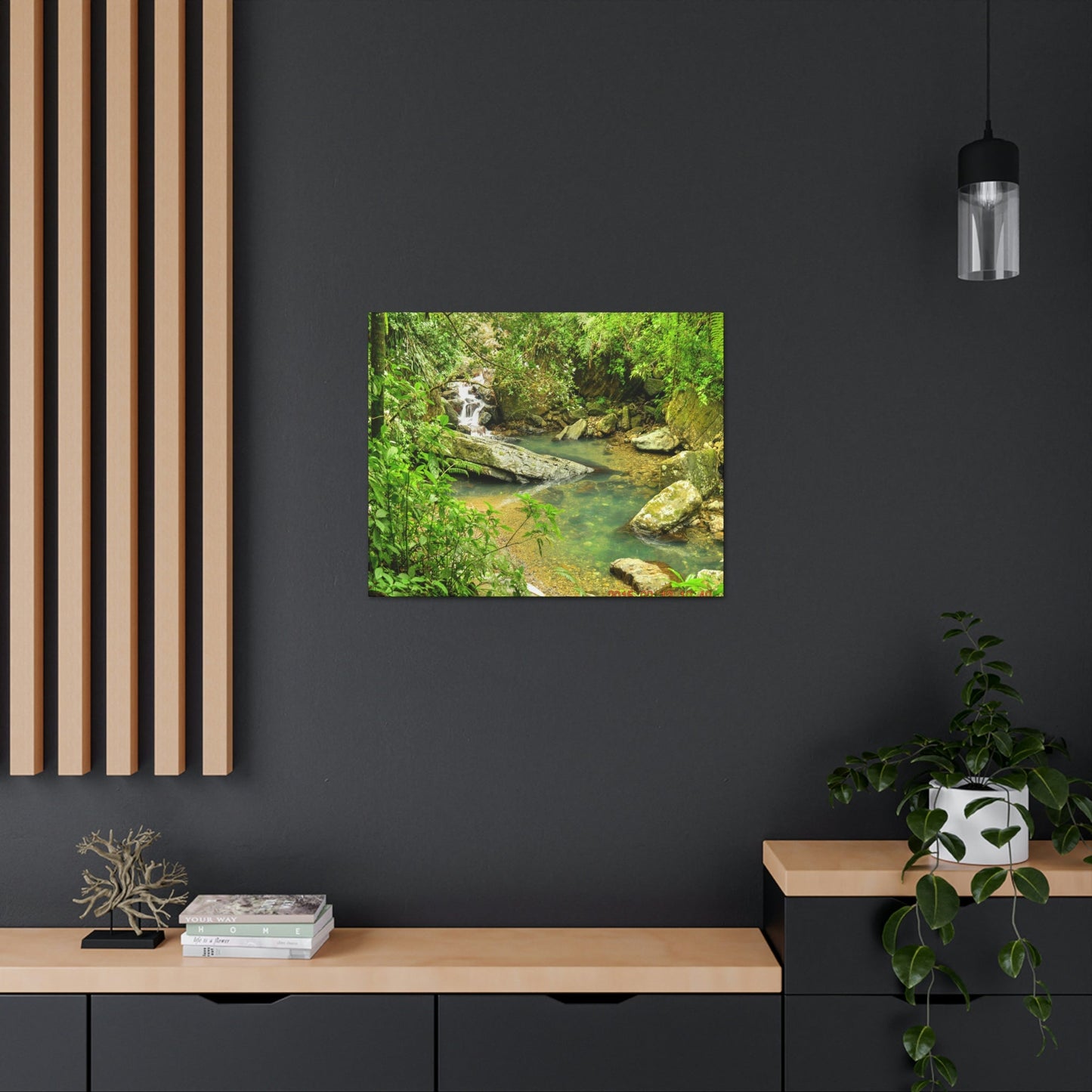 EYNF - Canvas Gallery Wraps - The Magic pond in La Mina river and trail - El Yunque PR - before Hurricane Maria - Green Forest Home