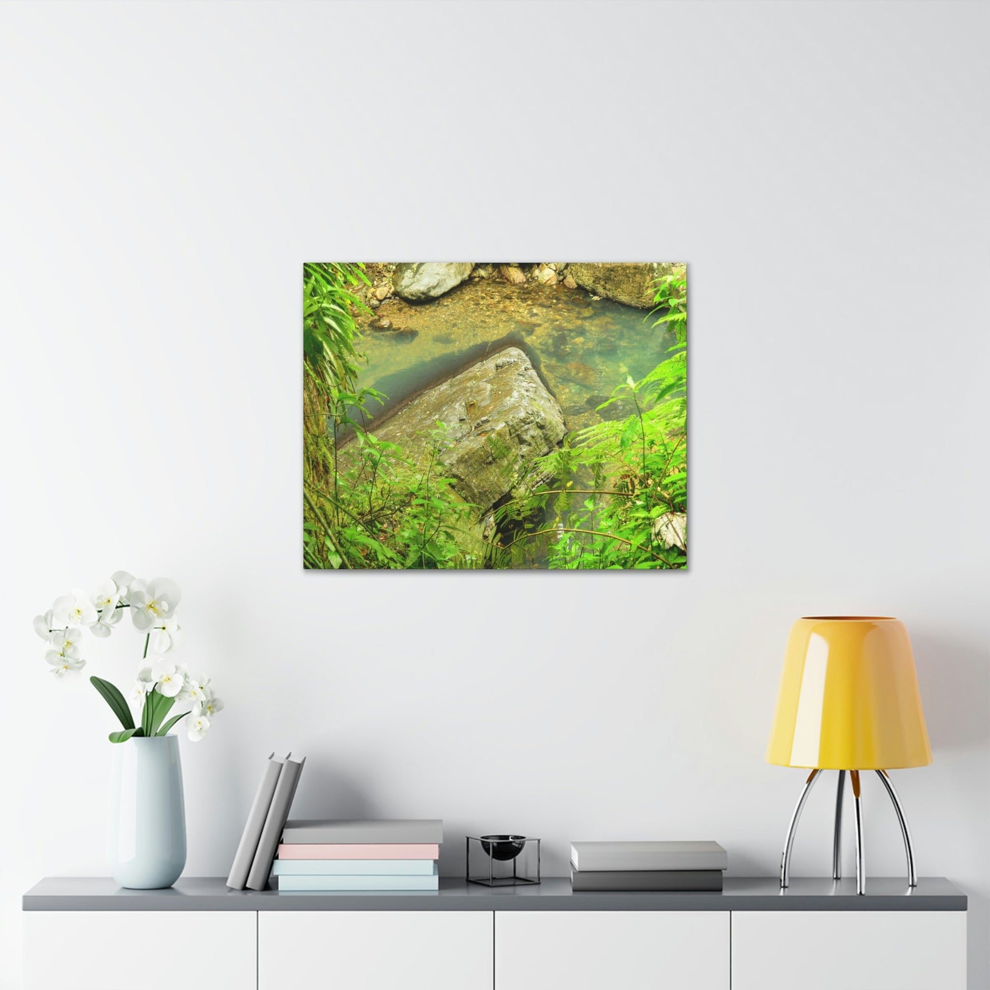 EYNF - Canvas Gallery Wraps - The Magic pond in La Mina river and trail - El Yunque PR - before Hurricane Maria - Green Forest Home