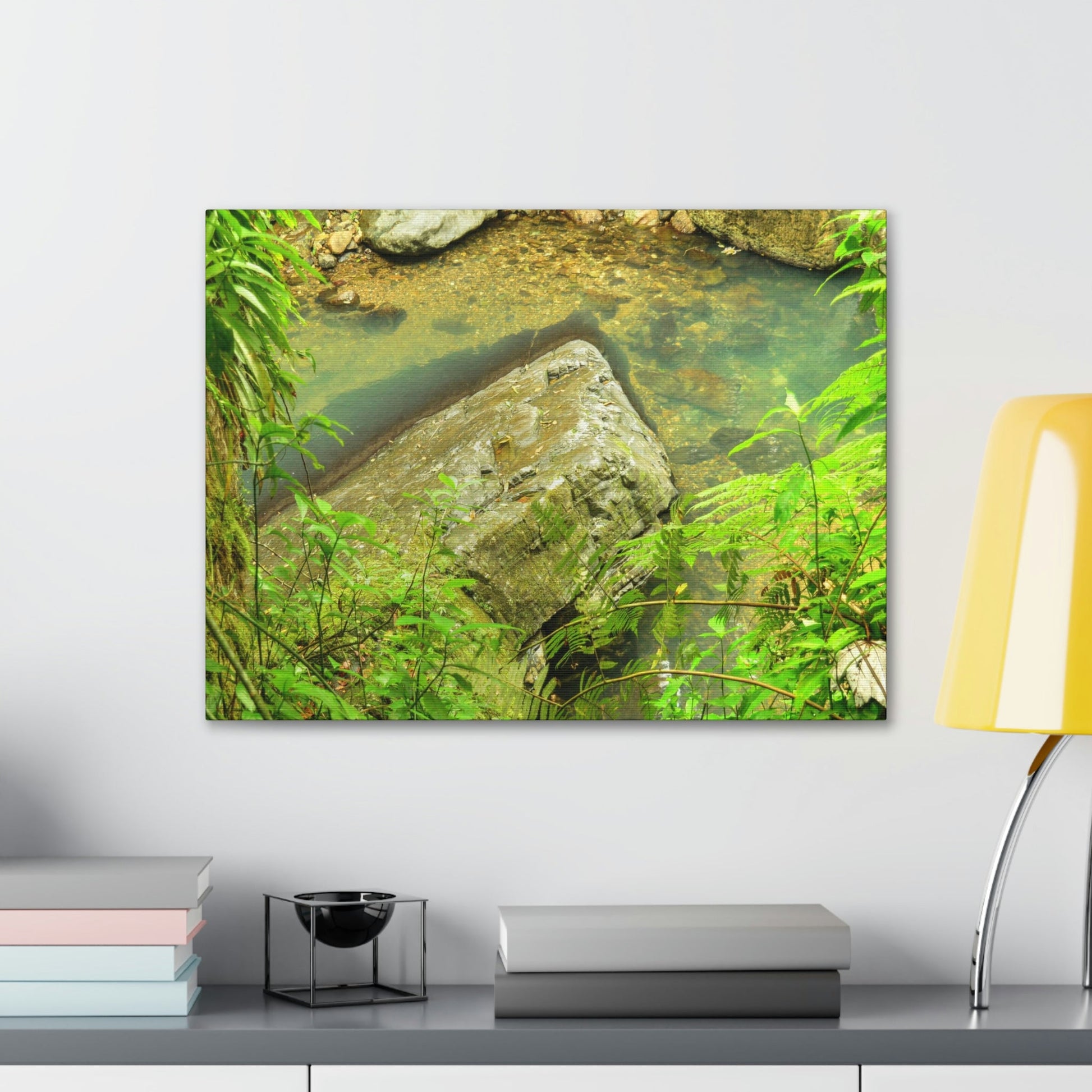 EYNF - Canvas Gallery Wraps - The Magic pond in La Mina river and trail - El Yunque PR - before Hurricane Maria - Green Forest Home